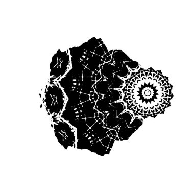 Soyut tek renkli arkaplan. Siyah ve beyaz vektör çizimi, desen  