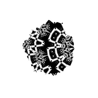 Soyut tek renkli arkaplan. Siyah ve beyaz vektör çizimi, desen  