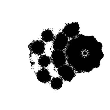 Soyut tek renkli arkaplan. Siyah ve beyaz vektör çizimi, desen  