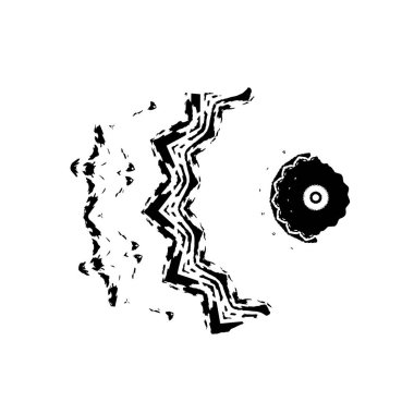 Siyah beyaz dokusunda sıkıntılı bir arka plan. soyut vektör illüstrasyonu.