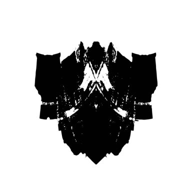 Siyah beyaz dokusunda sıkıntılı bir arka plan. soyut vektör illüstrasyonu.