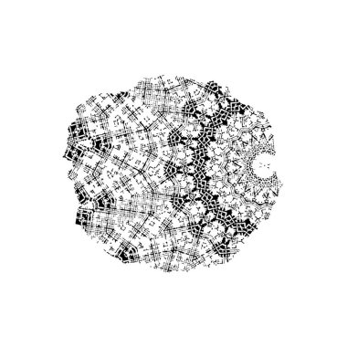 Siyah beyaz dokusunda sıkıntılı bir arka plan. soyut vektör illüstrasyonu.