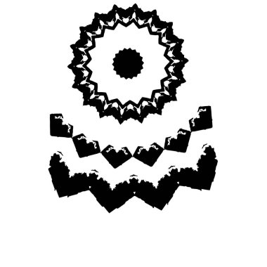 Siyah beyaz dokusunda sıkıntılı bir arka plan. soyut vektör illüstrasyonu.