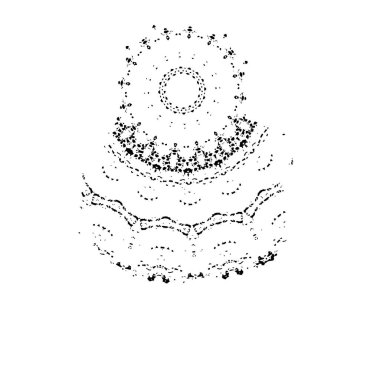 Siyah beyaz dokusunda sıkıntılı bir arka plan. soyut vektör illüstrasyonu.