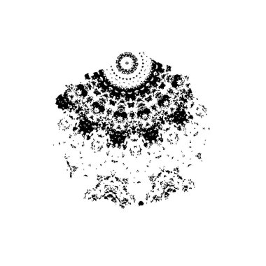Siyah beyaz dokusunda sıkıntılı bir arka plan. soyut vektör illüstrasyonu.