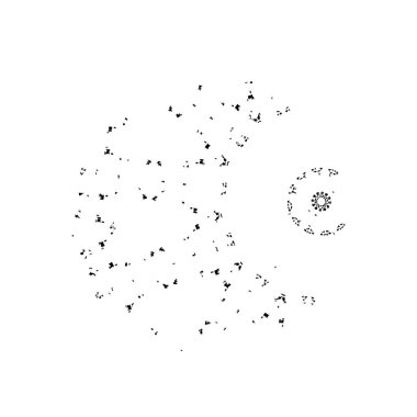 Siyah beyaz dokusunda sıkıntılı bir arka plan. soyut vektör illüstrasyonu.