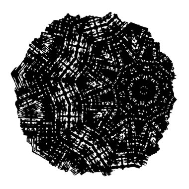 Siyah beyaz dokusunda sıkıntılı bir arka plan. soyut vektör illüstrasyonu.