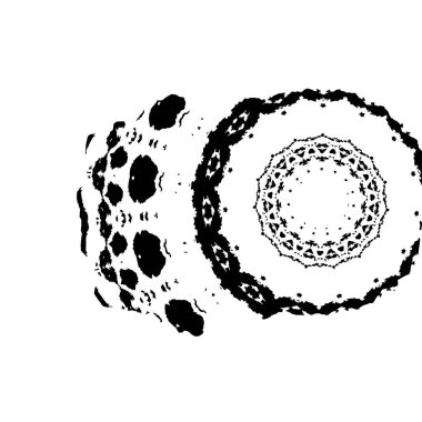 Siyah beyaz dokusunda sıkıntılı bir arka plan. soyut vektör illüstrasyonu.