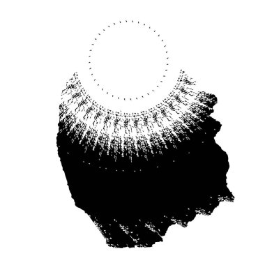 Siyah beyaz dokusunda sıkıntılı bir arka plan. soyut vektör illüstrasyonu.