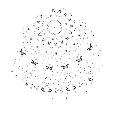 Soyut tek renkli arkaplan. Siyah ve beyaz vektör çizimi, desen  