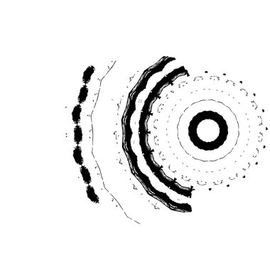 Soyut tek renkli arkaplan. Siyah ve beyaz vektör çizimi, desen  