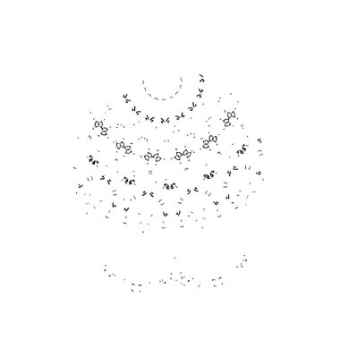 Soyut tek renkli arkaplan. Siyah ve beyaz vektör çizimi, desen  