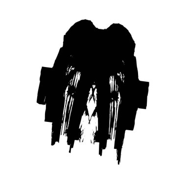  Soyut doku, siyah beyaz arkaplan. vektör illüstrasyonu   