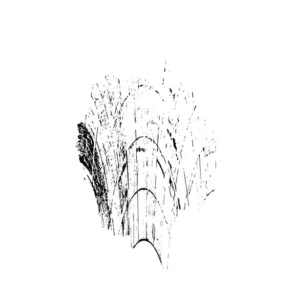 Abstrakter Grunge Schwarzer Fleck Isoliert Auf Weißem Hintergrund — Stockvektor