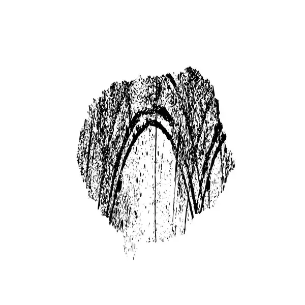 Beyaz arkaplanda soyut grunge siyah nokta izole