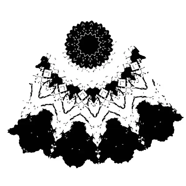 Abstraktní Černobílé Pozadí Černobílá Vektorová Ilustrace Vzor — Stockový vektor