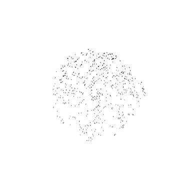 Beyaz arkaplanda soyut mürekkep lekesi, vektör illüstrasyonu