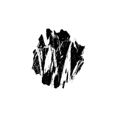 Beyaz arka planda siyah mürekkep fırça sıyrık