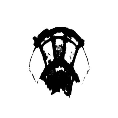 soyut siyah ve beyaz grunge şablonu, vektör illüstrasyonu