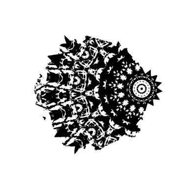 soyut siyah ve beyaz grunge şablonu, vektör illüstrasyonu