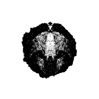 Soyut siyah nokta beyaz arkaplanda izole edilmiş. vektör illüstrasyonu