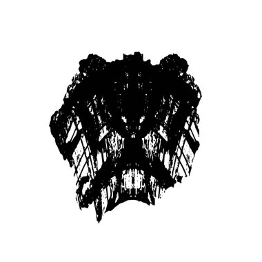 Beyaz arka planda soyut siyah nokta. vektör illüstrasyonu