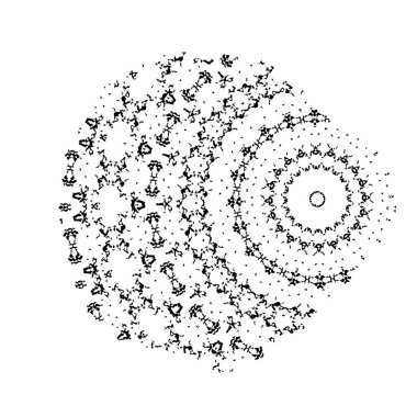  Soyut doku, siyah beyaz arkaplan. vektör illüstrasyonu   