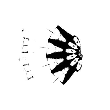  Soyut doku, siyah beyaz arkaplan. vektör illüstrasyonu   