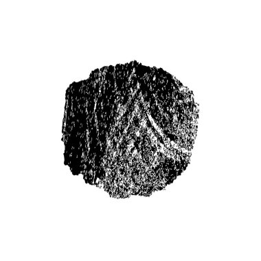 Beyaz arka planda siyah mürekkep fırça sıyrık.