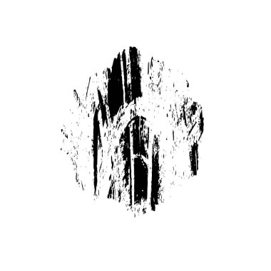 Beyaz arka planda siyah mürekkep fırça sıyrık.