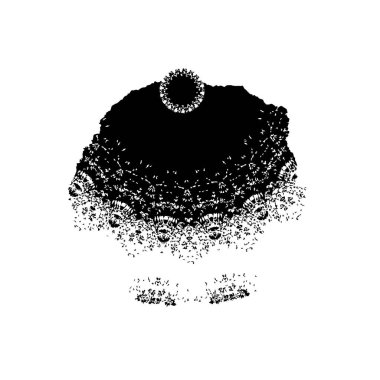  Soyut doku, siyah beyaz arkaplan. vektör illüstrasyonu   