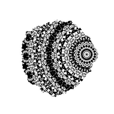 Beyaz arka planda siyah mürekkep fırça sıyrık.