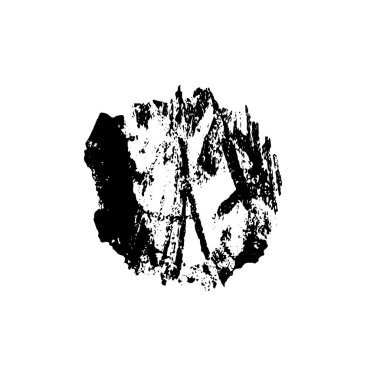 Grunge siyah fırça darbesi. el çizimi mürekkep