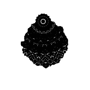 Grunge siyah fırça darbesi. el çizimi mürekkep