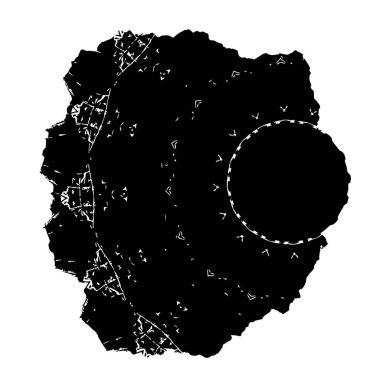  Soyut doku, siyah beyaz arkaplan. vektör illüstrasyonu   
