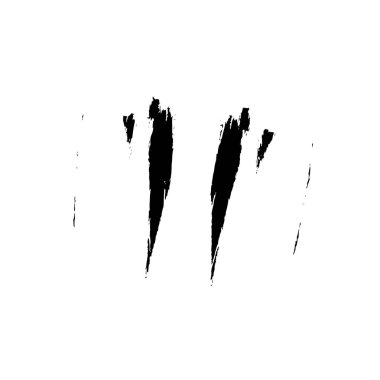 Grunge siyah fırça darbesi. el çizimi mürekkep