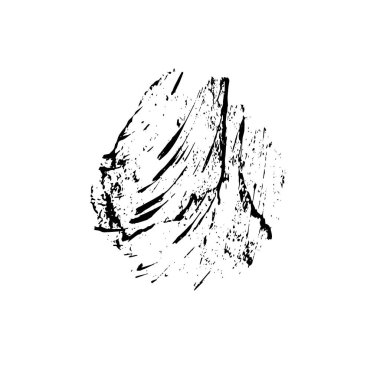 Grunge siyah fırça darbesi. el çizimi mürekkep