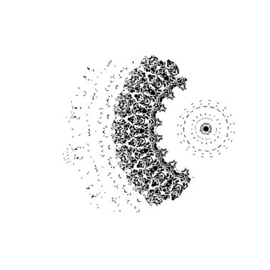 siyah ve beyaz grunge dokusu. vektör arkaplanı