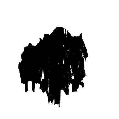 Beyaz arka planda soyut siyah nokta. vektör illüstrasyonu