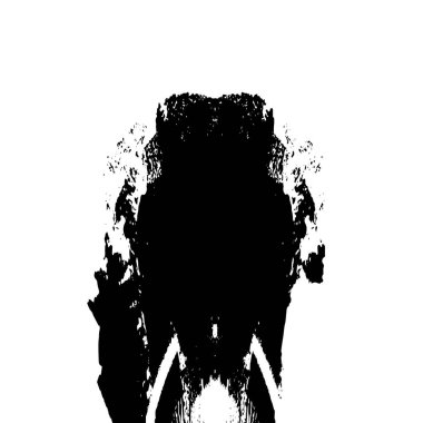 Beyaz arka planda soyut siyah nokta. vektör illüstrasyonu