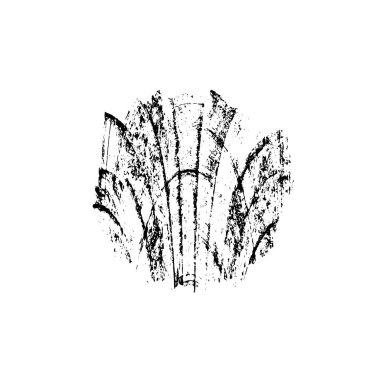 Beyaz arka planda soyut siyah nokta. vektör illüstrasyonu