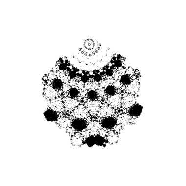 soyut siyah fırça darbesi ve dokusu