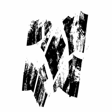 soyut siyah fırça darbesi ve dokusu