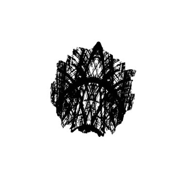 soyut siyah fırça darbesi ve dokusu