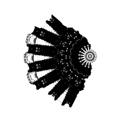 siyah fırça darbesi ve doku. vektör 