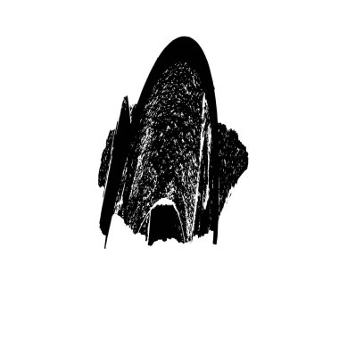 siyah fırça darbesi ve doku. vektör 