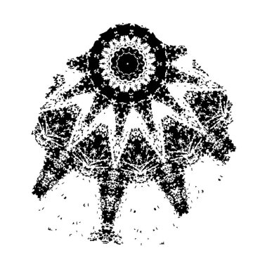 siyah fırça darbesi ve doku. vektör 