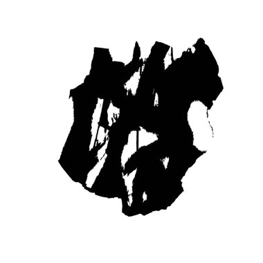 siyah fırça darbesi ve doku. vektör 