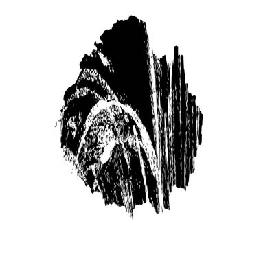 siyah fırça darbesi ve doku. vektör 