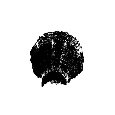 siyah fırça darbesi ve doku. vektör 